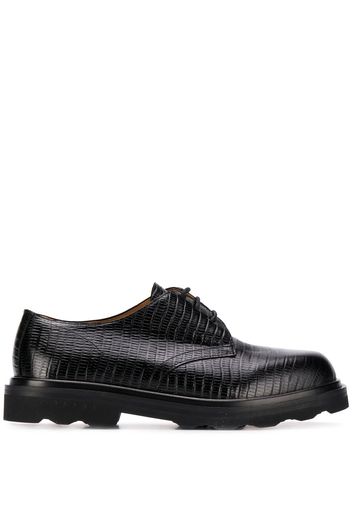 Marni Derby-Schuhe in Eidechsenleder-Optik - Schwarz