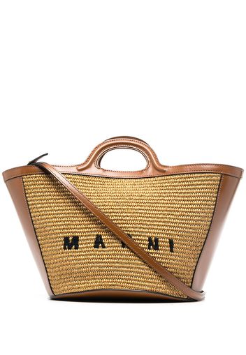 Marni Handtasche mit Logo - Braun