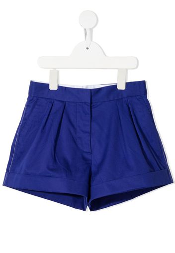 Marni Kids Shorts mit Falten - Blau