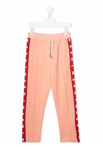 Marni Kids Jogginghose mit Logo-Print - Orange