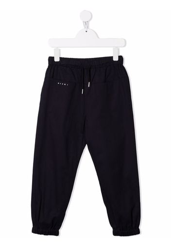 Marni Kids Jogginghose mit Logo-Print - Blau