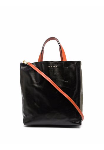 Marni Shopper in Colour-Block-Optik - Schwarz