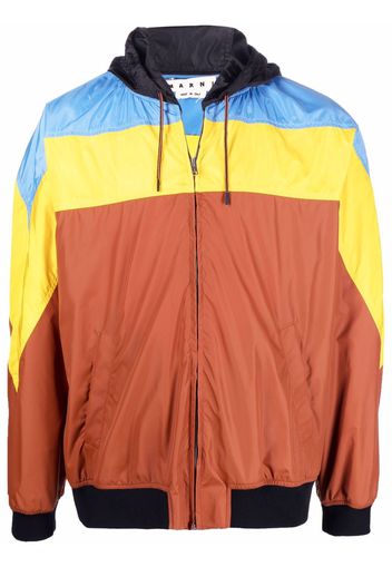 Marni Sportjacke in Colour-Block-Optik - Braun