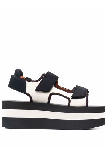 Marni touch-strap platform sandals - Weiß