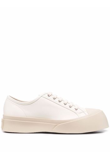 Marni logo low-top sneakers - Nude