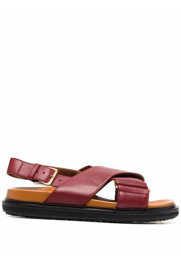 Marni Fussbett sandals - Rot