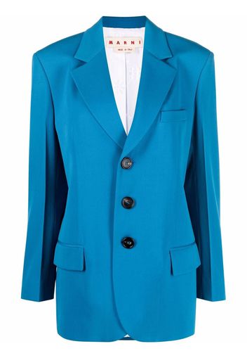 Marni Blazer mit fallendem Revers - Blau