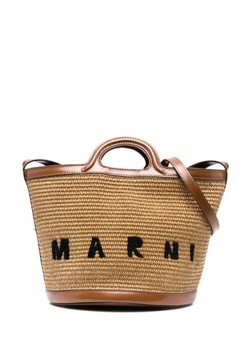 Marni Shopper mit Logo-Stickerei - Braun