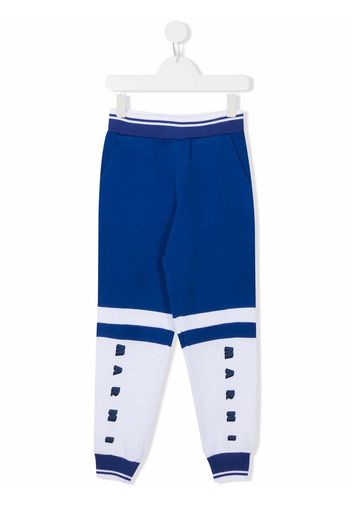 Marni Kids Hose in Colour-Block-Optik - Blau