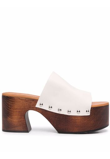 Marni platform clog sandals - Weiß