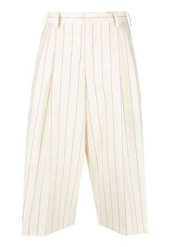 Marni cropped striped trousers - Nude