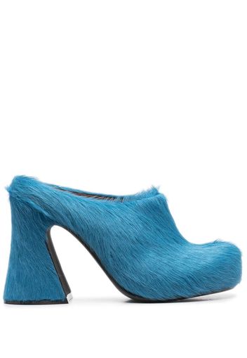 Marni textured 115mm mules - Blau