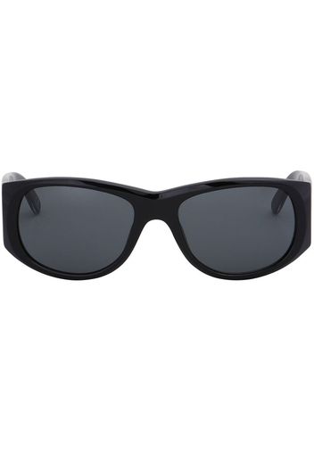 Marni wide-arm oval sunglasses - Schwarz