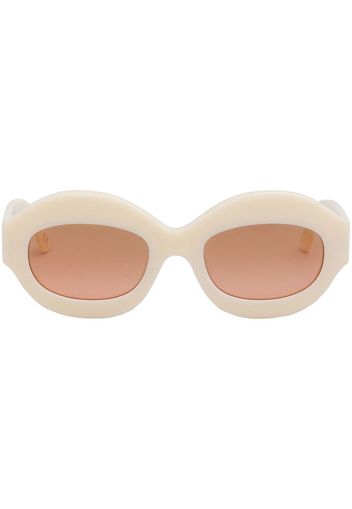 Marni round-frame sunglasses - Nude