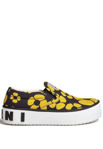 Marni floral-print sneakers - Gelb