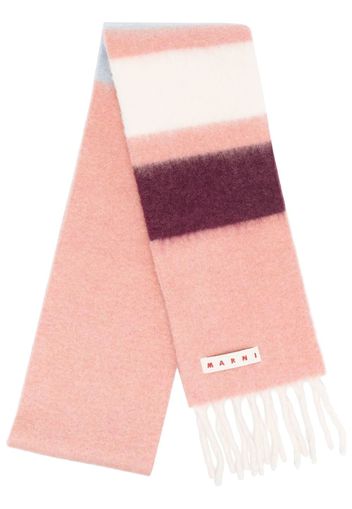 Marni Schal mit Logo-Patch - Rosa