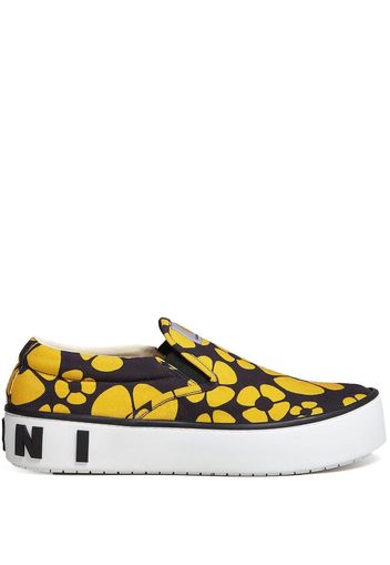 Marni floral-print slip-on sneakers - Gelb