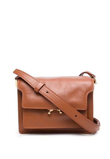 Marni Trunk leather satchel bag - Braun