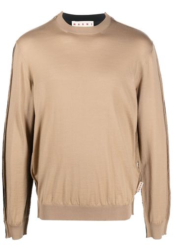 Marni Pullover in Colour-Block-Optik - Schwarz