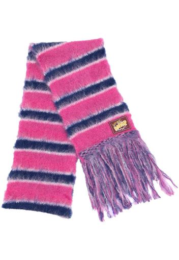 Marni striped knitted scarf - Rosa