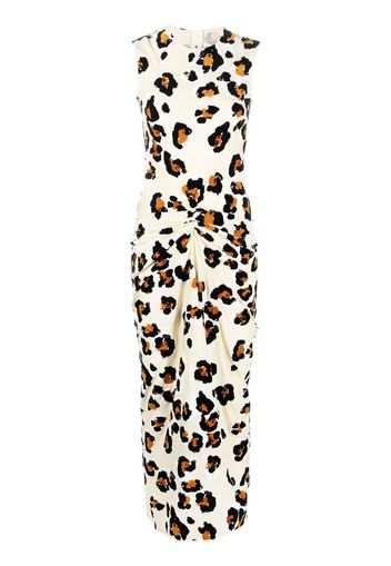 Marni Kleid mit Leoparden-Print - Nude