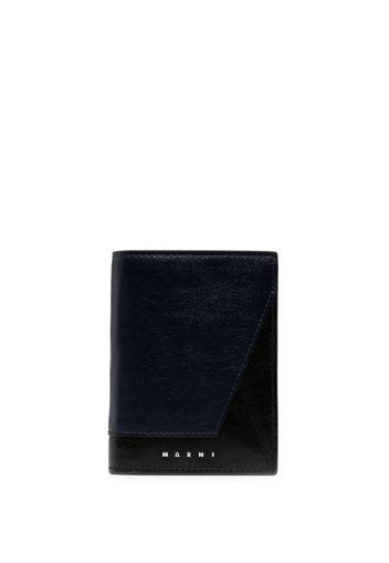 Marni colour-block bi-fold wallet - Blau