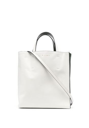 Marni small Museo leather tote bag - Weiß