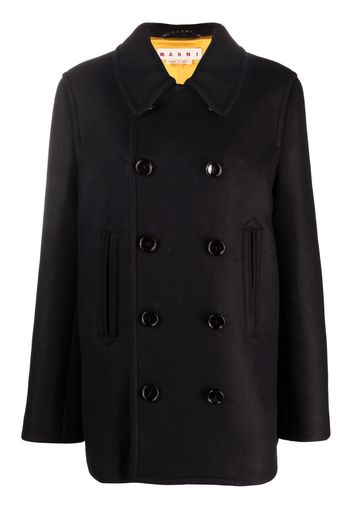 Marni double-breasted wool jacket - Schwarz