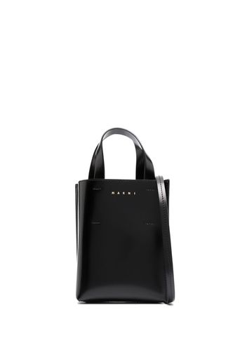 Marni Museo Nano leather tote bag - Schwarz