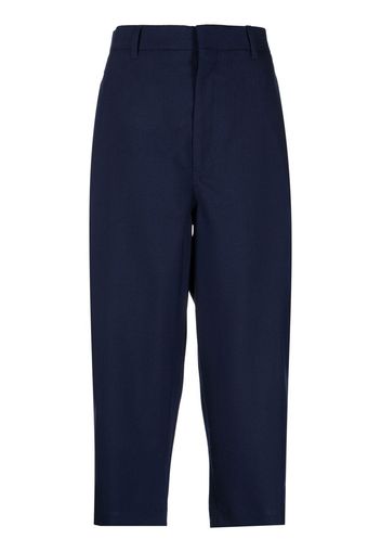 Marni cropped wide-leg trousers - Blau