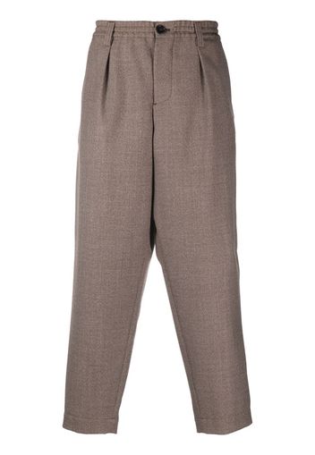 Marni straight-leg wool trousers - Braun