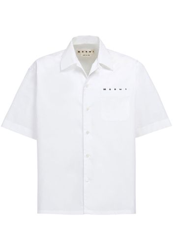 Marni short-sleeve cotton shirt - Weiß
