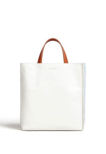 Marni Soft colour-block tote bag - Weiß