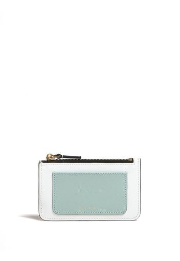 Marni embossed-logo cardholder wallet - Nude