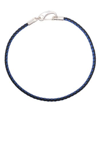 Marni two-tone leather necklace - Blau