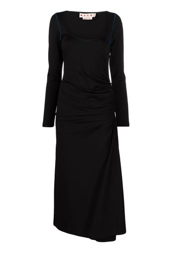 Marni Langärmeliges Midikleid - Schwarz