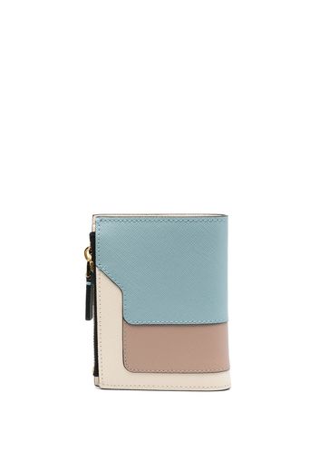 Marni colour-block bi-fold wallet - Blau