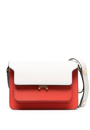 Marni Trunk leather shoulder bag - Orange