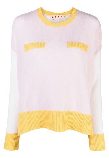 Marni colour-block cashmere jumper - Rosa