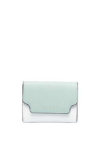 Marni two-tone leather wallet - Weiß