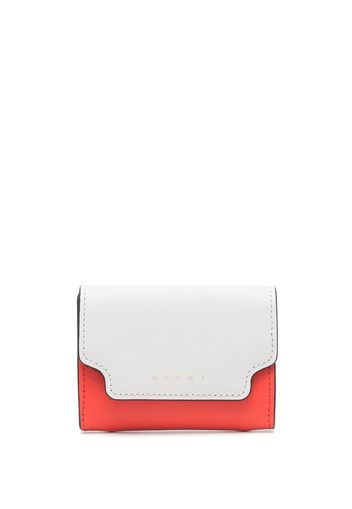 Marni two-tone leather wallet - Grau