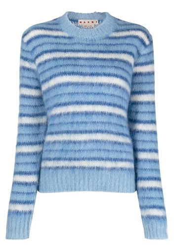 Marni Gestreifter Pullover - Blau