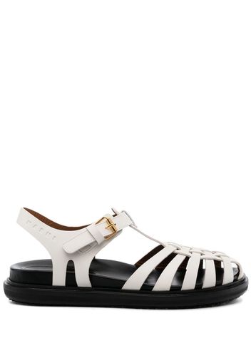 Marni strappy flat sandals - Weiß