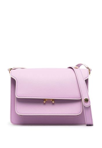 Marni Trunk leather shoulder bag - Violett