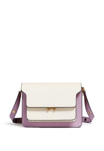 Marni Trunk E/W leather shoulder bag - Nude