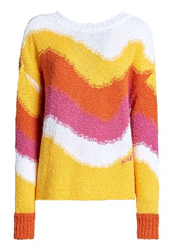 Marni Pullover in Colour-Block-Optik - Weiß