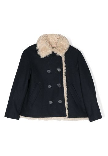 Marni Kids Klassische Cabanjacke - Blau