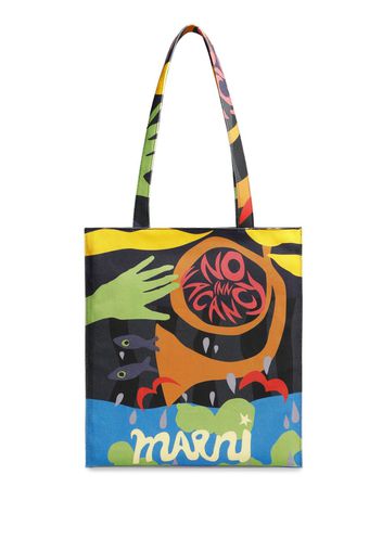 Marni Shopper mit Logo-Print - RSB54