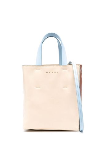 Marni small Museo colour-block tote bag - Braun