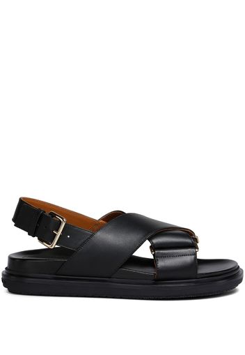 Marni Fussbett criss-cross sandals - Schwarz